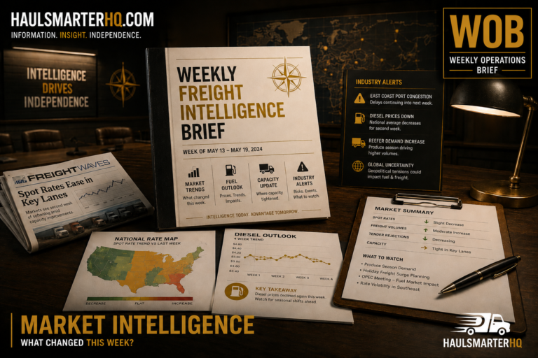 HaulSmarterHQ Weekly Operations Brief — Week of June 29, 2026