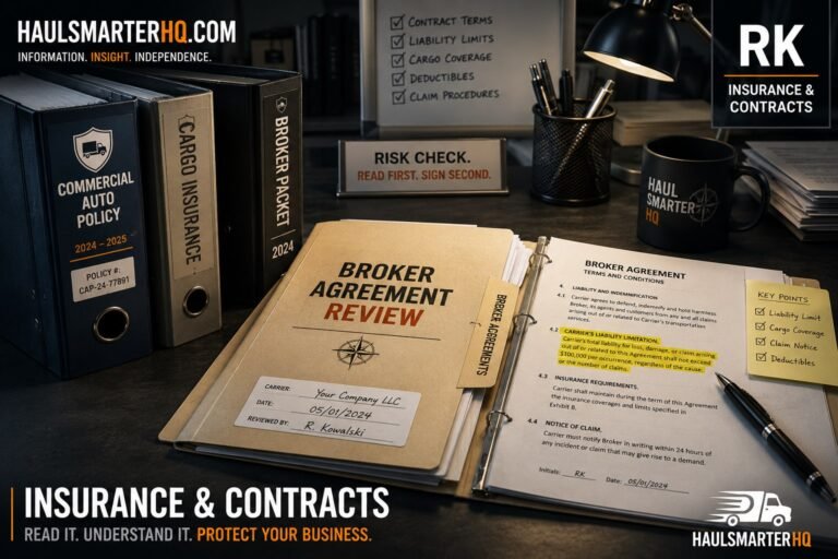 Commercial Truck Insurance Comparison: What to Evaluate Before You Look at a Single Company