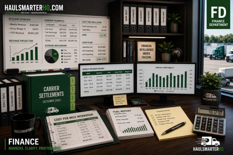 The Owner-Operator Financial System: The 12 Numbers You Must Track Every Month